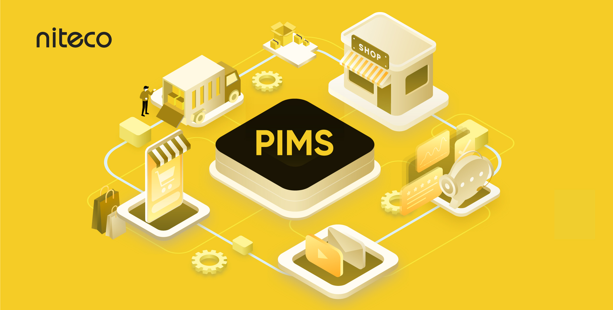 Niteco PIMS integrating shop, delivery, mobile, and customer support systems