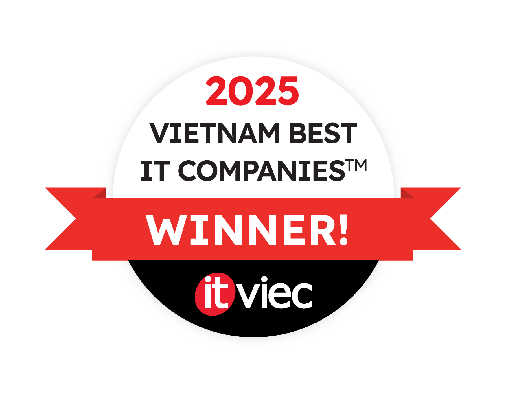 2025 Vietnam best IT companies winner Media banner background img