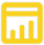 Yellow bar chart icon symbolizing data analytics and business intelligence.