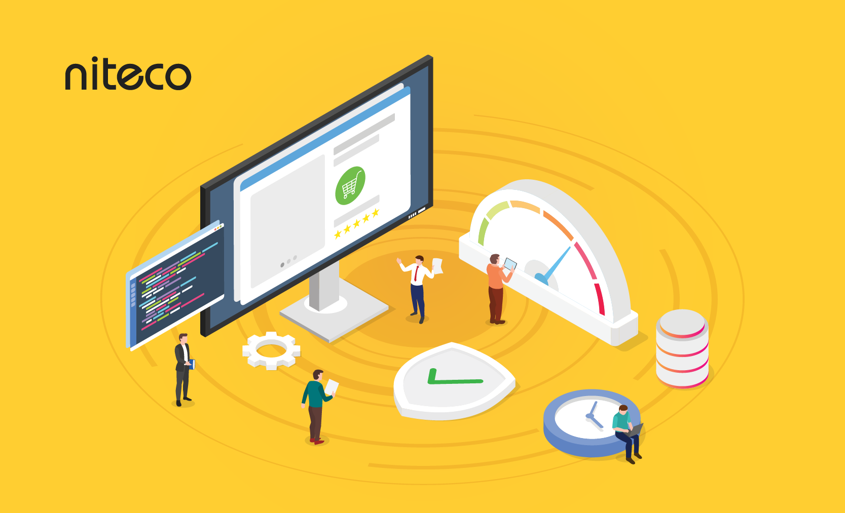 Niteco software development team optimizing Commerce site performance and security