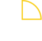 Yellow pie chart segment highlighted on a black and white pie chart icon