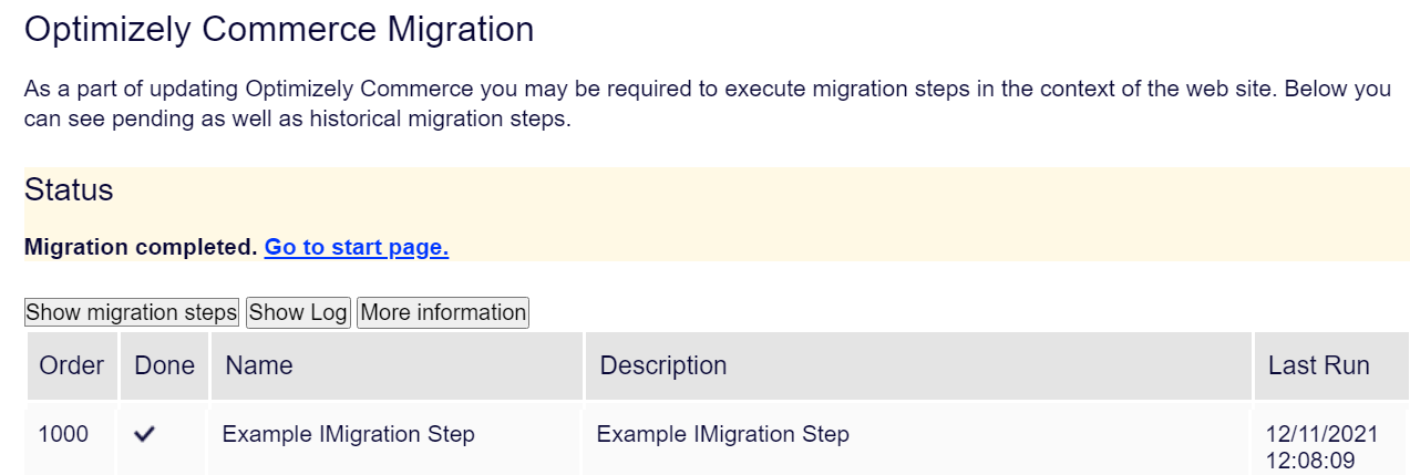 Migration in Optimizely Commerce
