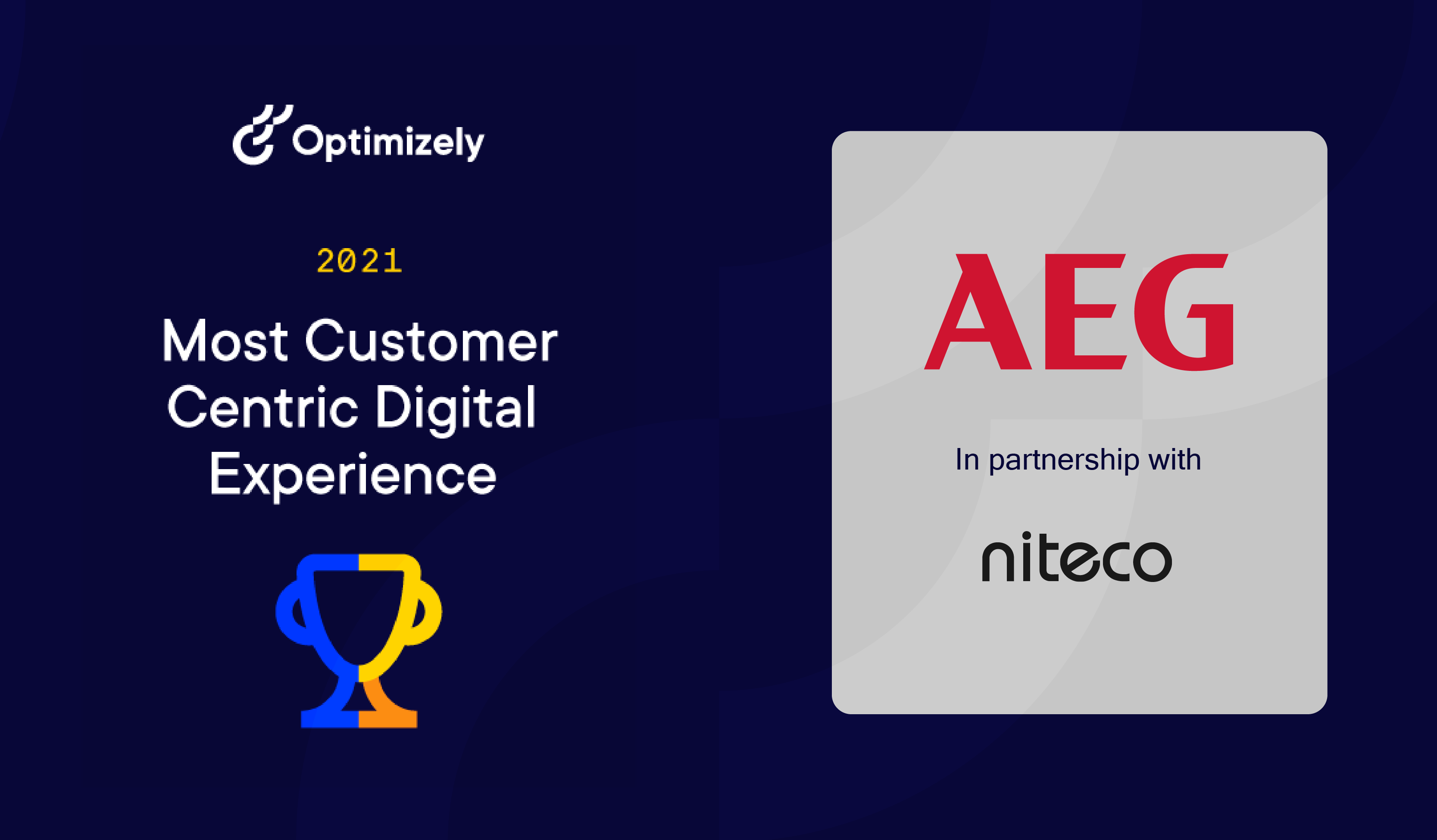 Most Customer Centric Digital Experience 2021 award won by AEG and Niteco